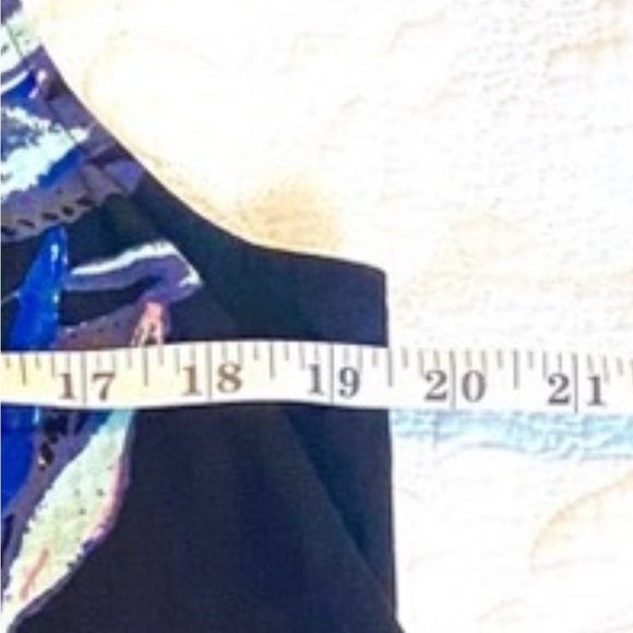 Free People Summer in Tulum Tunic Medium black floral ruffled linen BOHO top - Picture 8 of 9